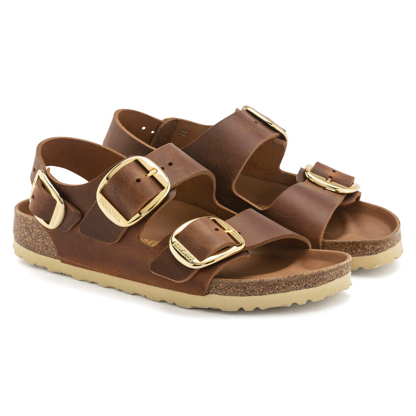 Birkenstock Milano Big Buckle Oiled Leather Women's Sandal