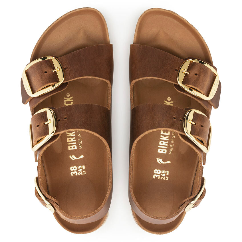 Birkenstock Milano Big Buckle Oiled Leather Women's Sandal